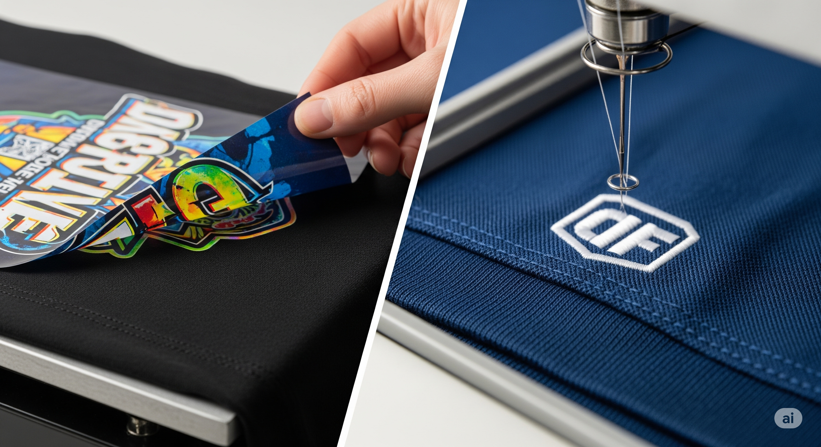 Combining DTF Prints & Embroidery