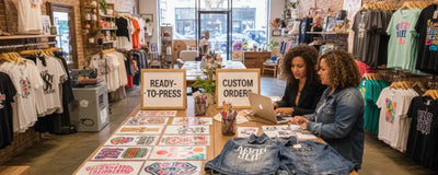 Ready to Press Transfers vs. Custom Orders: Choosing the Right Strategy for Your Dallas Boutique - DTF Dallas