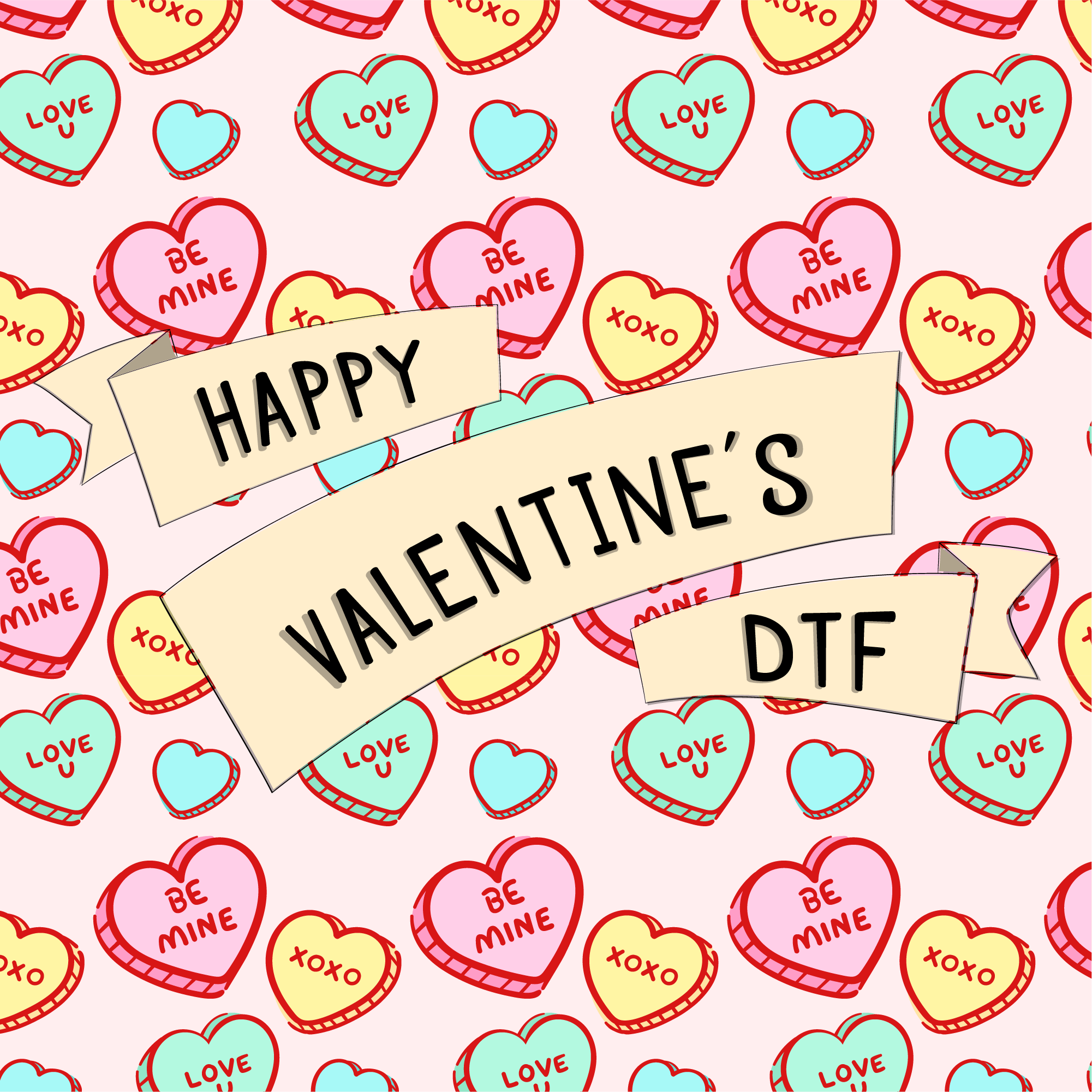 Valentine's Day DTF Transfers