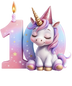 Unicorn Birthday Number 10 Design - DTF Ready To Press - DTF Dallas 