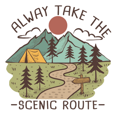 Camping Vibes Design DTF-Ready to Press | DTF Dallas - DTF Dallas 