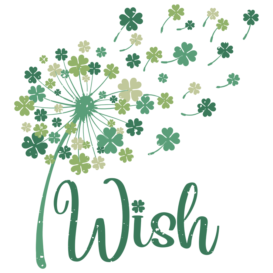 Wish Clover Saint Patrick's Day Design | DTF Dallas