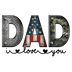 Dad I Love You Design - DTF Ready To Press