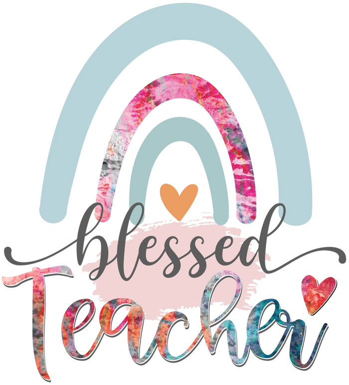 Blessed Teacher Design  (V1) pressed on a garment