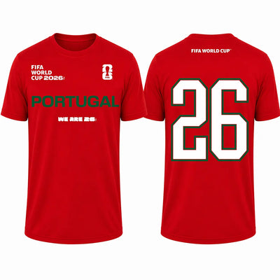 FIFA World Cup 2026 Portugal Shirt - Official "We Are 26" T-shirt - DTF Dallas 