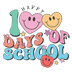 Happy 100 Days Of Shool Teacher Design - DTF Ready To Press