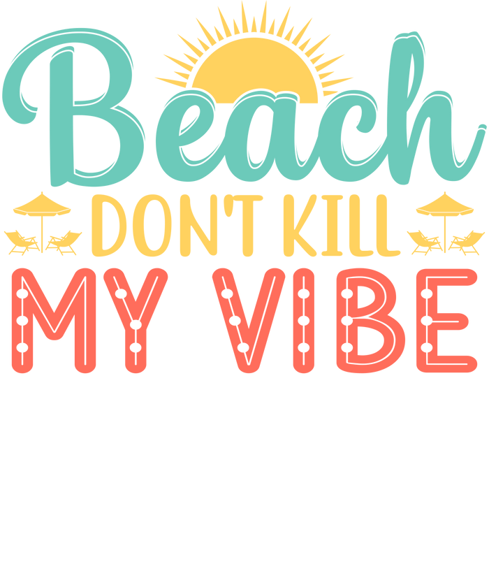 Funny Beach Vibe Design pressed on a garment