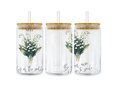 UV Libbey Cup Wrap Lily of the Valley Bday | DTF Dallas - DTF Dallas 