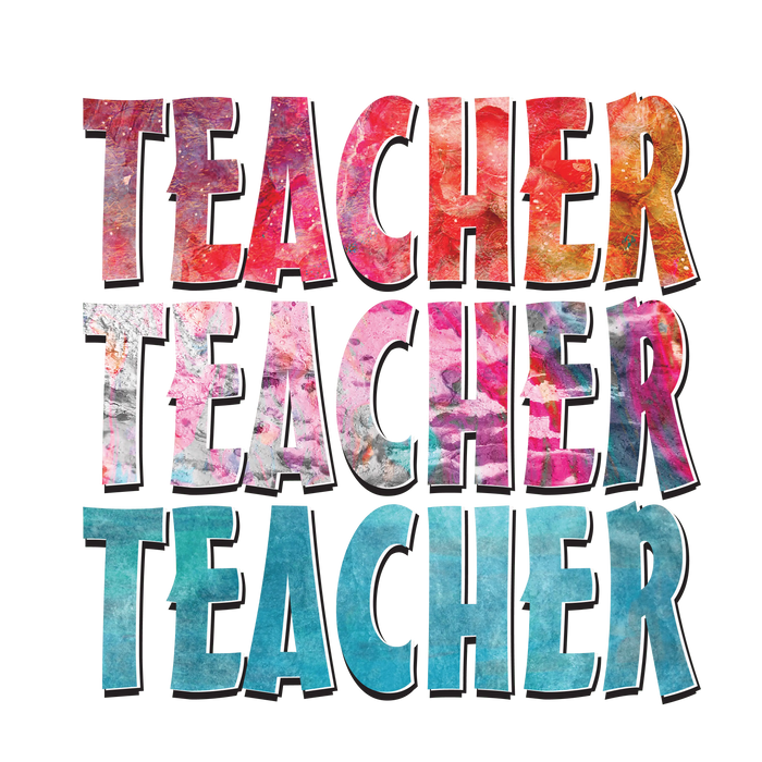 Colorful Teacher Design  Classroom Magic Collection pressed on a garment