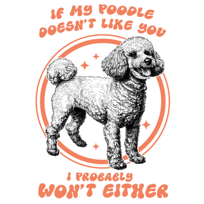 Cute Poodle Design - DTF Ready To Press - DTF Dallas 