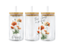 UV DTF 16 oz Libbey Cup Wrap August Poppy | DTF Dallas