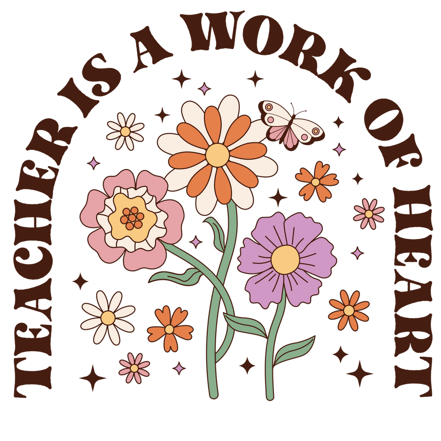 Cute Teachers Day Design DTF-Ready to Press | DTF Dallas