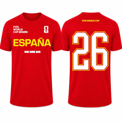 FIFA World Cup 2026 España Shirt - Official "We Are 26" T-shirt - DTF Dallas 