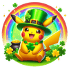 St Patrick's Day Pikachu Pokémon Design | DTF Dallas