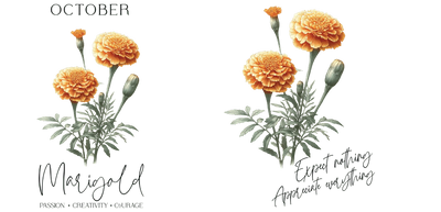 UV DTF 16 oz Libbey Cup Wrap Marigold Birthday | DTF Dallas - DTF Dallas 