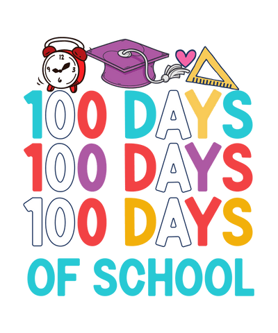 100 Days of School Math Lover Design | DTF Dallas - DTF Dallas 