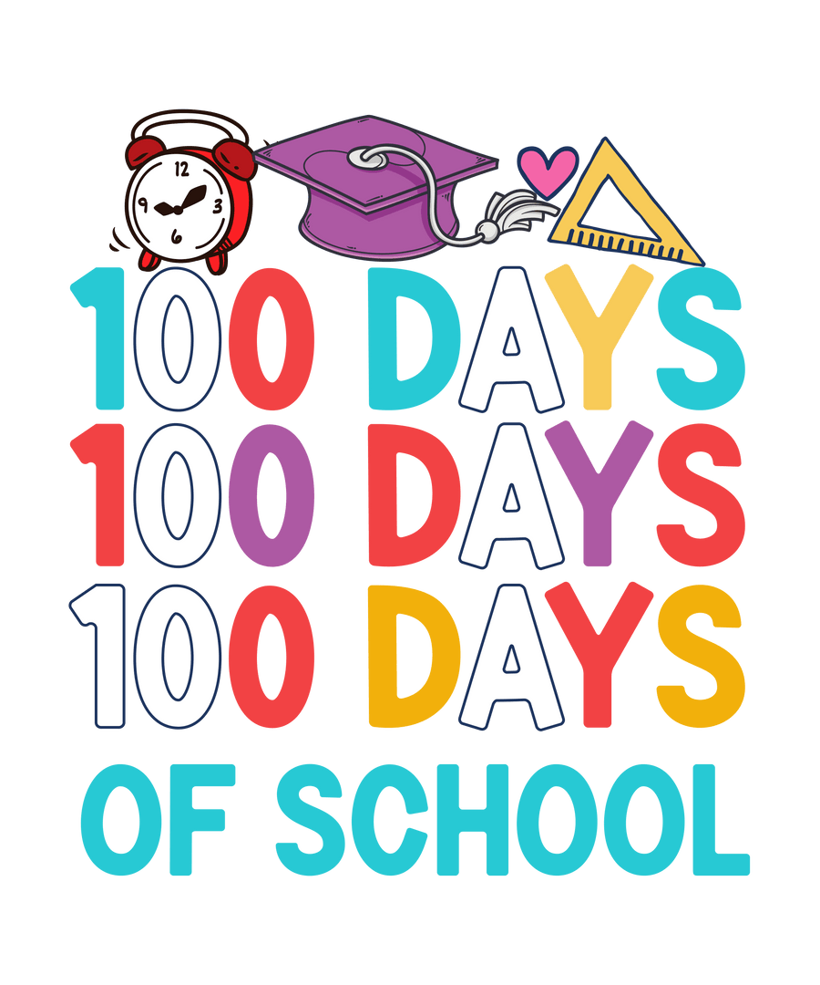 100 Days of School Math Lover Design | DTF Dallas