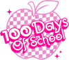 100 Days Of School Apple Barbie Design - DTF Ready To Press