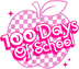 100 Days Of School Apple Barbie Design - DTF Ready To Press