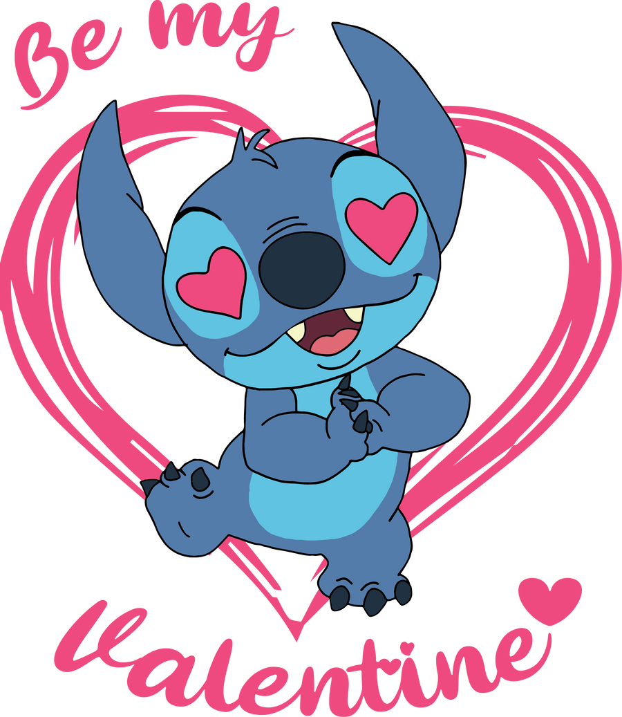 Disney Stitch Be My Valentine Design | DTF Dallas