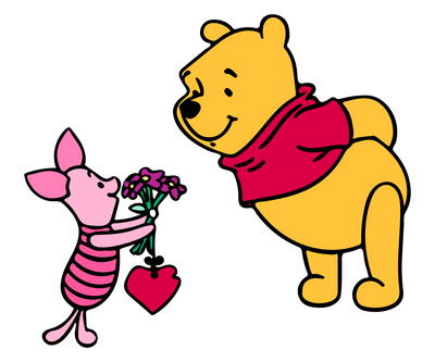Winnie the Pooh Piglet Valentine's Day Be Mine | DTF Dallas - DTF Dallas 