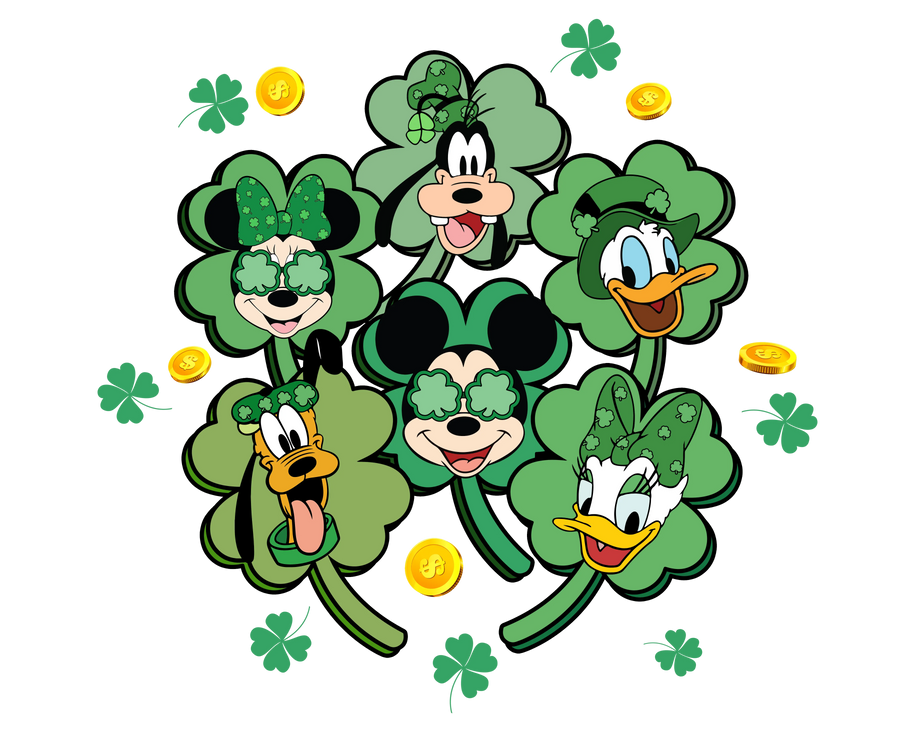 Disney Mickey Mouse Saint Patrick's Day Design | DTF Dallas