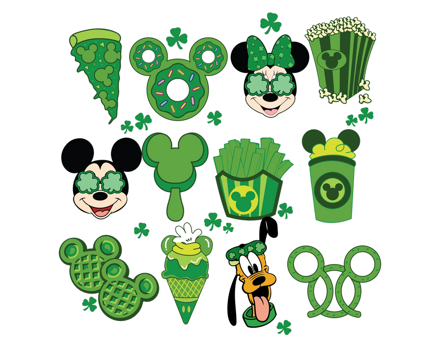 Disney Mickey Mouse St. Patrick's Day Design | DTF Dallas