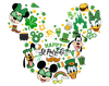 Mickey Mouse Happy St Patrick's Day Design - DTF Ready To Press