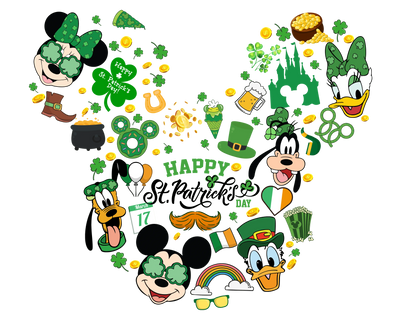 Mickey Mouse - Happy St. Patrick's Day Design | DTF Dallas - DTF Dallas 
