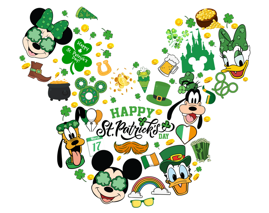 Mickey Mouse - Happy St. Patrick's Day Design | DTF Dallas