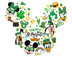 Mickey Mouse Happy St Patrick's Day Design - DTF Ready To Press
