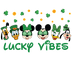 Mickey Mouse Lucky Vibes Saint Patrick Day Design - DTF Ready To Press