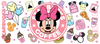 UV DTF 16 Oz Libbey Glass Cup Wrap -  Disney Minnie Mouse Starbucks