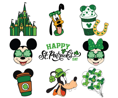 Mickey Mouse Disneyland Happy St. Patrick's Day | DTF Dallas - DTF Dallas 