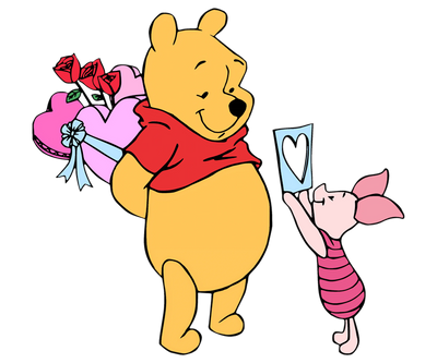 Winnie the Pooh Piglet Couple Design | DTF Dallas - DTF Dallas 