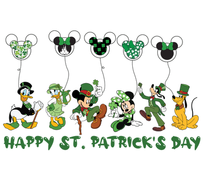 Mickey Mouse Happy St. Patrick's Day Design V1 | DTF Dallas - DTF Dallas 