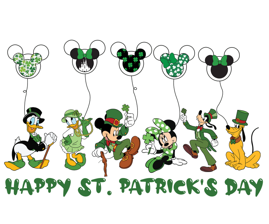 Mickey Mouse Happy St. Patrick's Day Design V1 | DTF Dallas