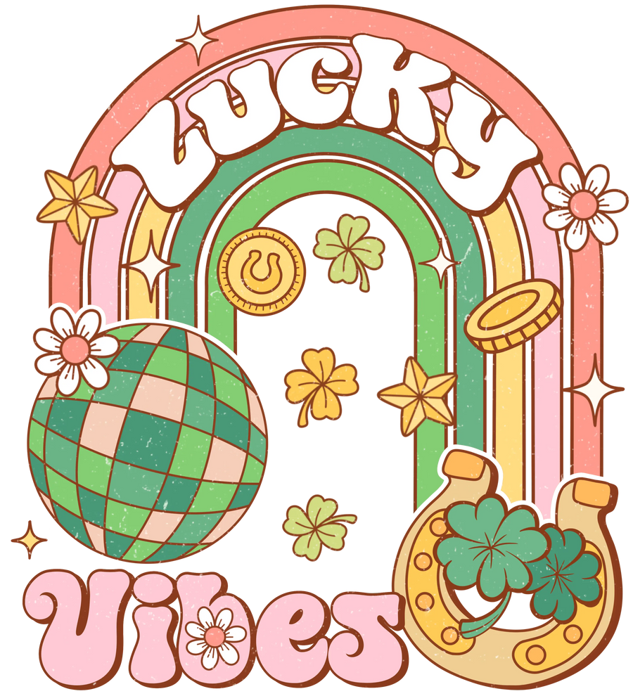 Lucy Vibes Happy Patrick's Day Design | DTF Dallas