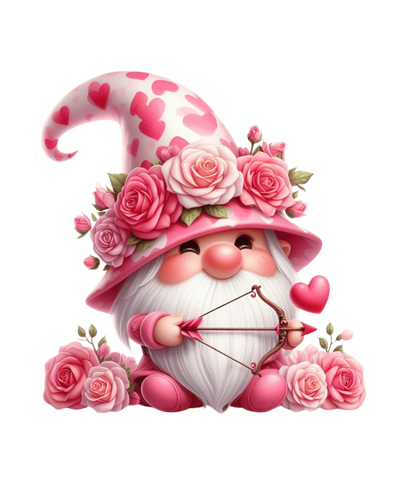 Gnome Cupid Valentine's Day Design | DTF Dallas - DTF Dallas 