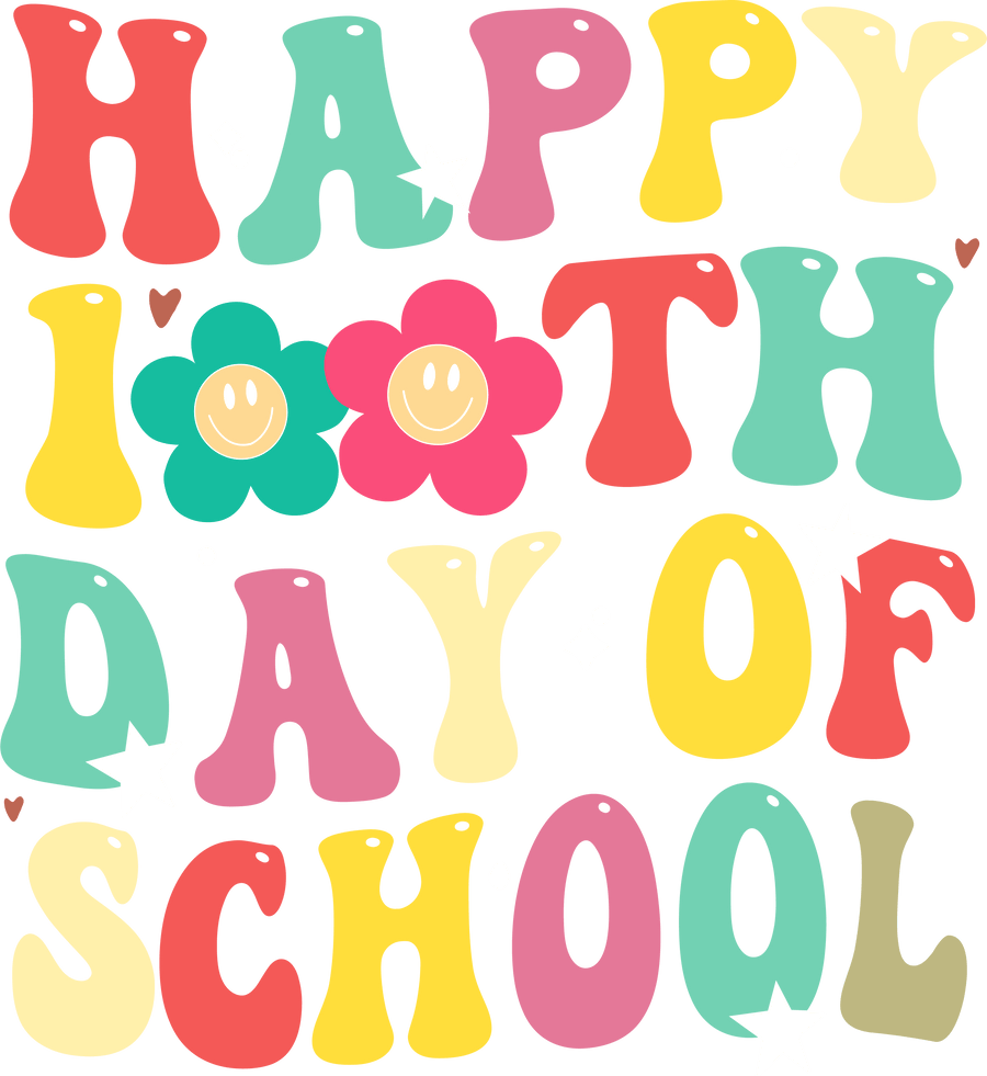Happy 100 Days of School Student Design | DTF Dallas