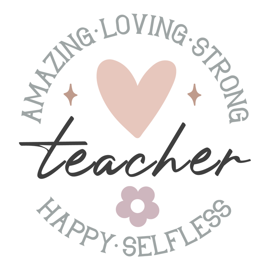 Happy Teacher Design - DTF Ready To Press
