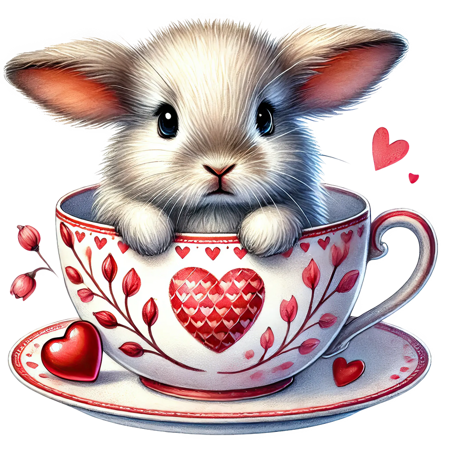 Valentine's Day Bunny Love Design | DTF Dallas