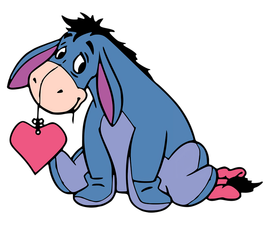 Winnie the Pooh Eeyore Love Design | DTF Dallas