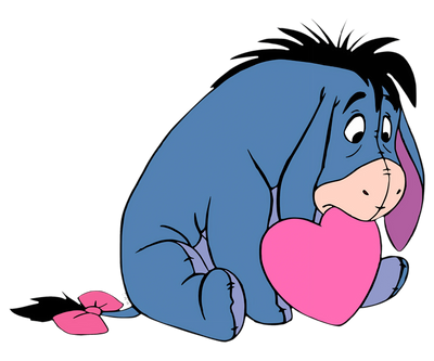 Winnie the Pooh Eeyore Heart Valentine's Day | DTF Dallas - DTF Dallas 