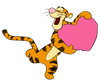 Winnie The Pooh Tigger Valentine's Day Design - DTF Ready To Press