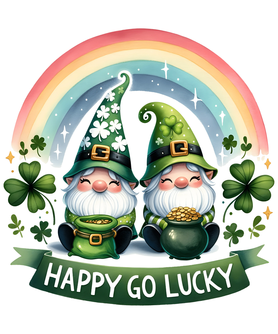 Happy Go Lucky St. Patrick's Day Design | DTF Dallas