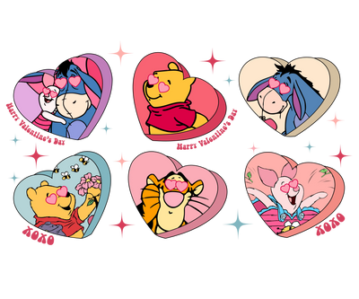 Winnie the Pooh - Happy Valentine's Day Design | DTF Dallas - DTF Dallas 