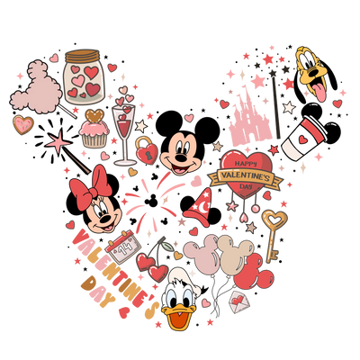 Disneyland Happy Valentine's Day Design | DTF Dallas - DTF Dallas 
