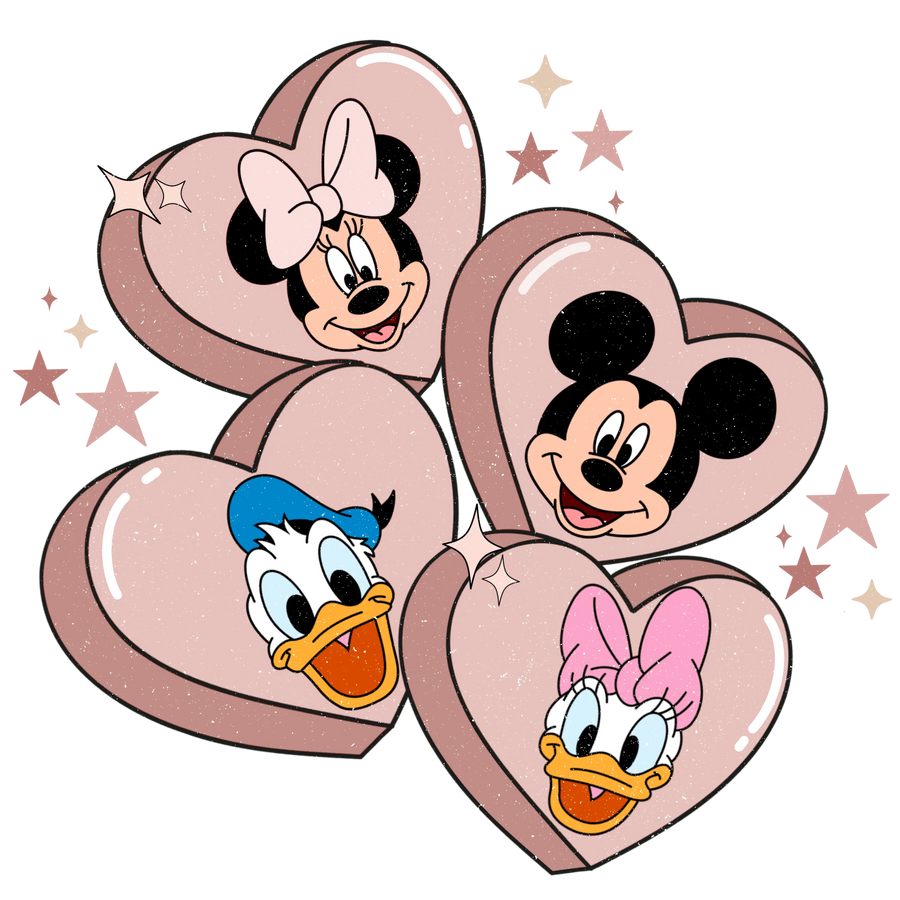 Mickey Mouse Couple Design - DTF Ready To Press