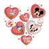 Crazy For You Mickey Mouse Valentine Design - DTF Ready To Press